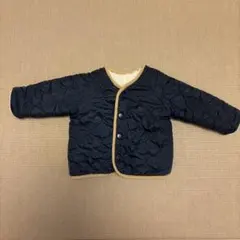 ネイビーとホワイト　リバーシブルアウター