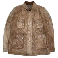 Bellstaff GOLD LABEL キルティング レザージャケット 3XLのサムネイル
