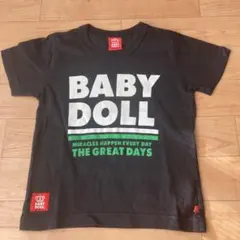 値下げ！BＡBＹD OＬＬ　子供服100size ロゴ入り半袖黒tシャツのサムネイル