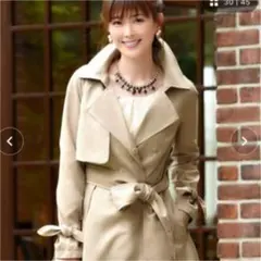 Sleek touch ribbon cuffs トレンチコートのサムネイル