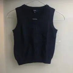 SHIPS ネイビー Vネックベスト 110