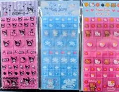 【希少・正規品】サンリオ タイルシール 3種セット（日焼けキティ・クロミ 他）