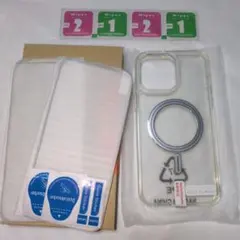 iPhone 14pro Max 6.7インチ用スマホケース＋保護フィルム2枚