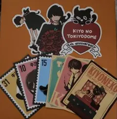 キヨ15周年くじ H賞 キヨ猫 ステッカー 3種セット