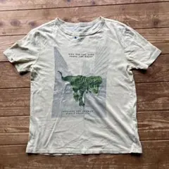 GAP KIDS 恐竜プリント Tシャツ クリーム色 140