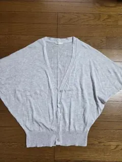 GU グレー七分袖ドルマンカーディガン ジーユー未使用 薄手