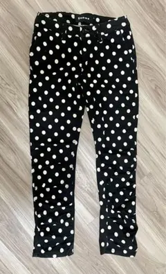 【値下げ】gomme ドット柄　スキニーパンツ