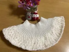 ネックウォーマー　つけ襟風ネックウォーマー　ハンドメイド　かぎ針編み