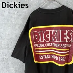 Dickies Tシャツ ブラック　半袖　バックプリント　Ｌメンズ