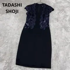 美品❗️TADASHI SHOJI ひざ丈 ワンピース ドレス ブラック M - メルカリ