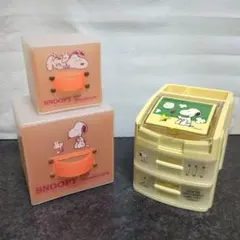 スヌーピーとウッドストック 収納ボックス　3点セット