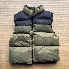 ダウンベスト オリーブグリーン ブラック