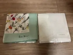 ⭐︎新品⭐︎NINA RICCI ハンカチ 花柄 無地 ホワイト2枚セット