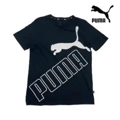 06M136◯ PUMA コットン100 ビッグロゴ 半袖 Tシャツ 春夏 L