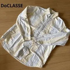 ⭕️DoCLASSEメンズストライプ 長袖シャツ使用感あり綿100%ノーアイロン