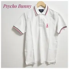 良品　Psycho Bunny ポロシャツ ホワイト サイズ3　綿100%のサムネイル