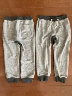 2枚スウェットパンツ 130 双子