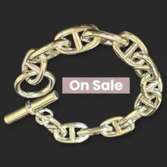 シルバー925 シェーヌダンクル マンテルリンク アンカーチェーンブレスレット