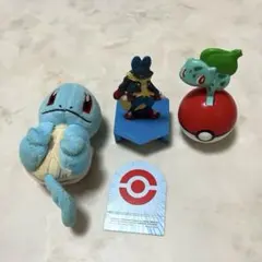 ポケモン ゼニガメ　フシギダネ　ルカリオ　ハッピーセット マスコット　おもちゃ