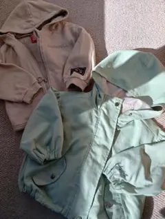 BABY DOLL フード付きジャケット 90cm２枚セット