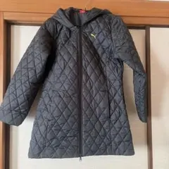 PUMA キルティング ベンチコート ブラック