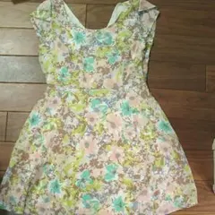 美品【free's mart】ウエストシェイプ花柄ワンピース