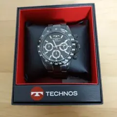 TECHNOS TGM615 クロノグラフ ブラック 腕時計のサムネイル