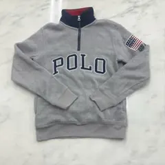 POLOポロ　ラルフローレン　フリース　ハーフジップフリース　M(10-12)