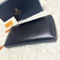 【箱付き】ETTINGER エッティンガー ラウンドファスナー 長財布 レザー