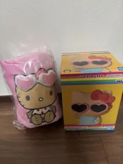 サンリオキャラクターズ　ブランケット　タイトー　日焼けキティ　フィギュア