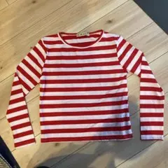 新品未使用　Boo Boo Collection赤と白のストライプ 長袖Tシャツ
