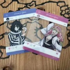 鬼滅の刃 全集中展 SNS風クリアカード B（全9種） 伊黒小芭内&甘露寺蜜璃
