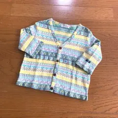 FITH フィス　カラフルカーディガン カーデ イエロー グリーン トップス