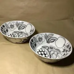 アラビア パラティッシ ブラック ボウル 17cm 2点セット 新品未使用
