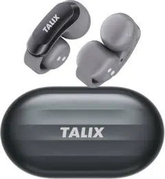 オープンイヤー型イヤホン イヤーカフ式 超軽量 IPX4防水 マイク搭載