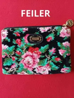 FELLER フラワー柄 ポーチ　薔薇柄