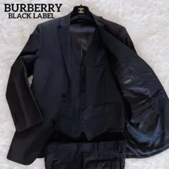 【BURBERRY BLACK LABEL】スーツ スリーピース ブラック 38