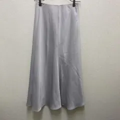 ミラオーウェン Mila Owen ライトグレー フレアスカート　0サイズ