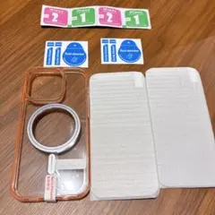 iPhone 14 Pro マグネット ケース 強化ガラスフィルムMagSafe