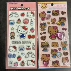 正規品 ハローキティ ペタメロウステッカー キラキララインストーンシール