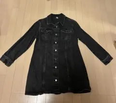 H&M デニムワンピース　ダークグレー