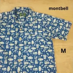 montbellモンベル タケロハ 山道具総柄アロハシャツ アウトドアシャツのサムネイル