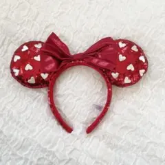 ディズニー スパンコール ハート カチューシャ