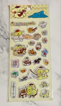 ポムポムプリン　ウォーターシール　立体　3Ｄ　キラキラ　サンリオ　まとめ売り