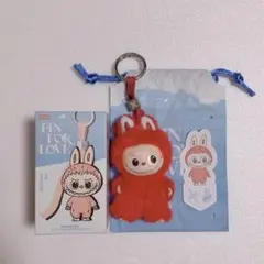 ラブブ PIN FOR LOVE アルファベットぬいぐるみペンダント Ｘ