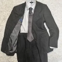 訳あり✨ポロラルフローレン　セットアップスーツ　シングル　2B 麻混 黒のサムネイル
