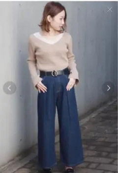 PAGEBOY リブVネック