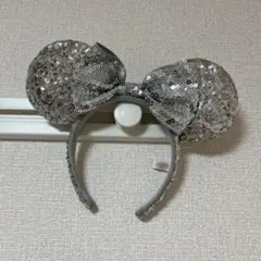 ミッキー型シルバースパンコールカチューシャ