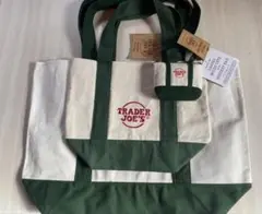 TRADER JOE'S トートバッグ ３点セット　グリーン