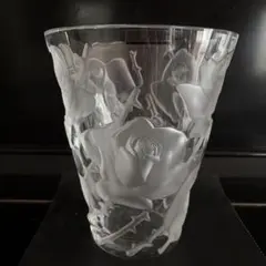 【 Ispahanイスファハン】ルネ・ラリック Lalique 花瓶 バラ 美品のサムネイル